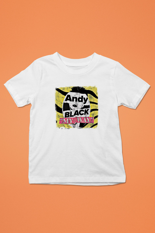 Andy Black Baskılı Unisex Beyaz Çocuk Tişört