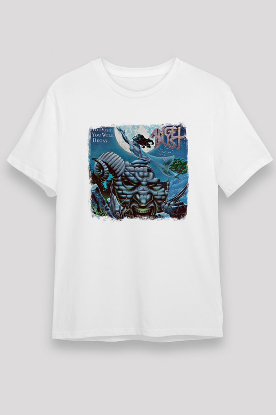 Angel Dust Baskılı Unisex Beyaz Tişört