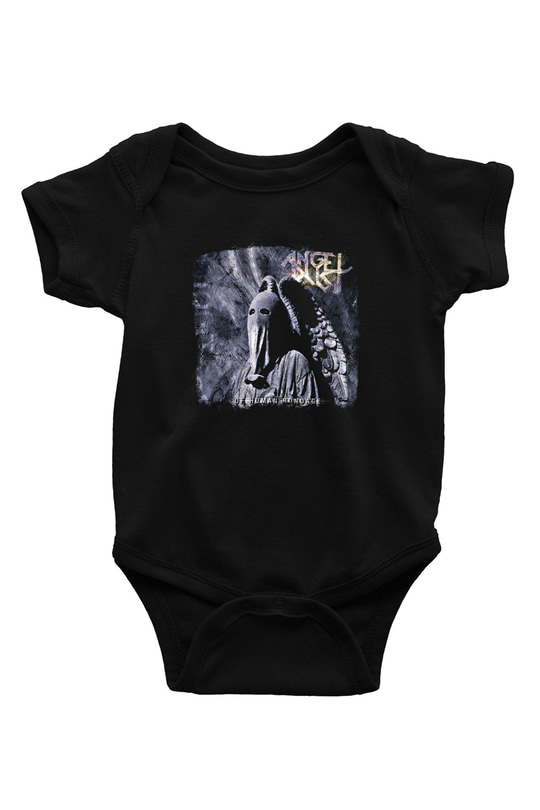 Angel Dust Baskılı Unisex Siyah Bebek Body - Zıbın