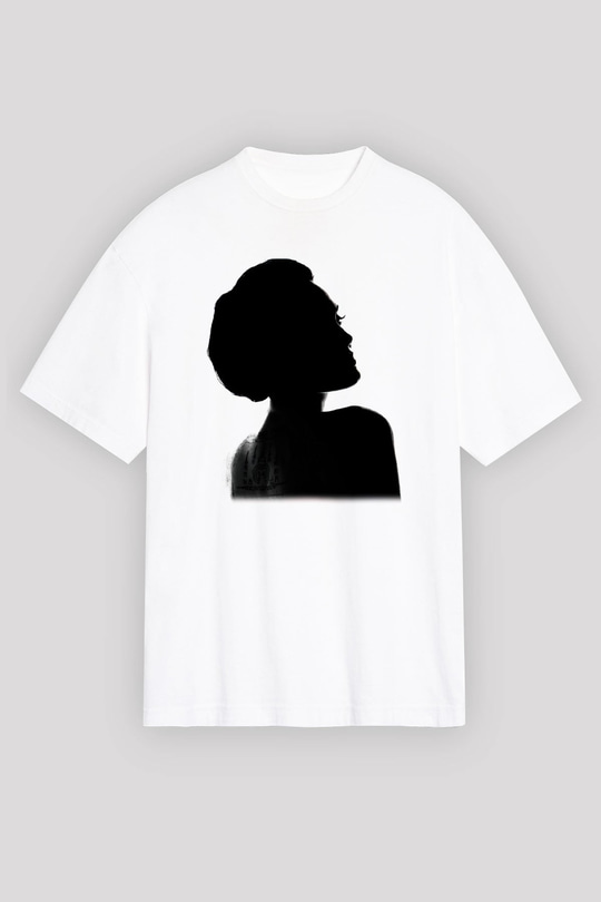 Angelina Jolie Beyaz Unisex Oversize Tişört T-Shirt