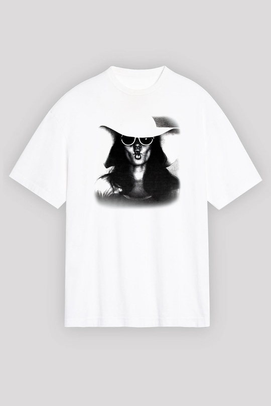 Angelina Jolie Beyaz Unisex Oversize Tişört T-Shirt
