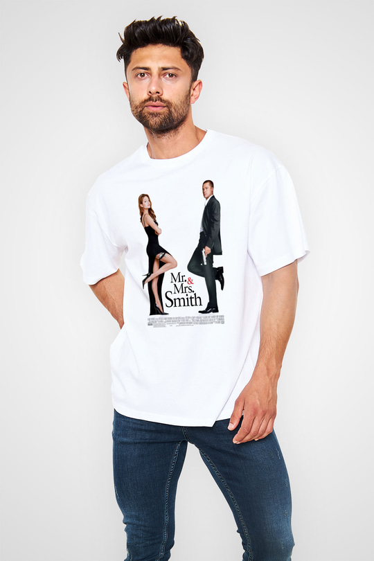 Angelina Jolie Beyaz Oversize Tişört Oversize T-shirt - TişörtFabrikası