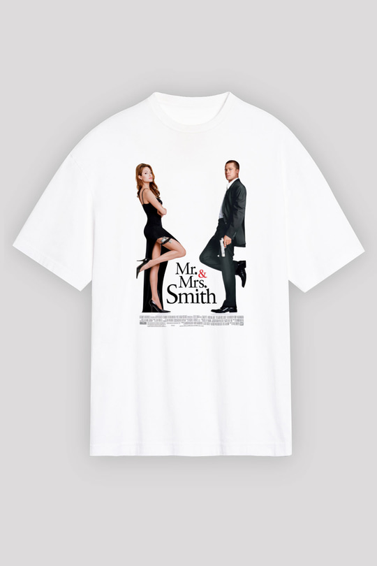 Angelina Jolie Beyaz Oversize Tişört Oversize T-shirt - TişörtFabrikası