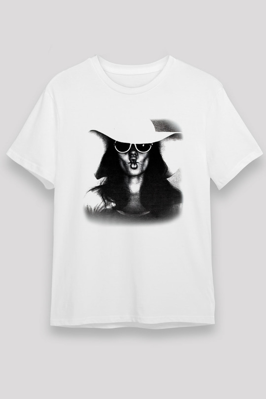 Angelina Jolie Beyaz Unisex Tişört T-Shirt - TişörtFabrikası