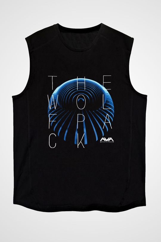 Angels and Airwaves Baskılı Unisex Siyah Kolsuz Tişört