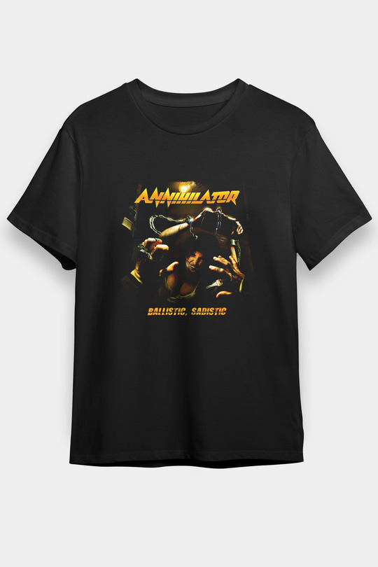 Annihilator Baskılı Unisex Siyah Tişört