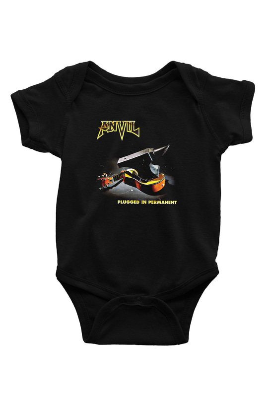 Anvil Baskılı Unisex Siyah Bebek Body - Zıbın