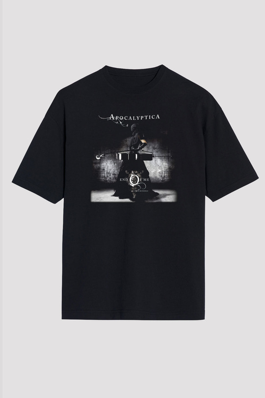Apocalyptica Siyah Unisex Oversize Tişört T-Shirt