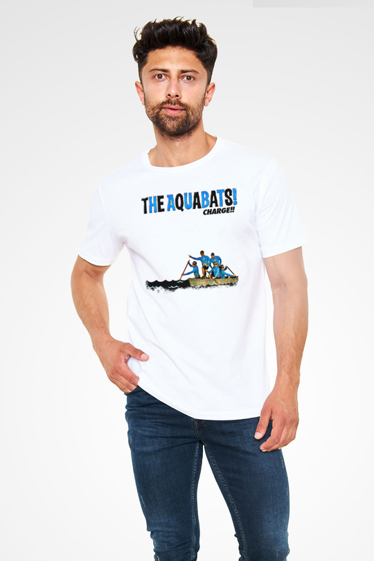 Aquabats Baskılı Unisex Beyaz Tişört
