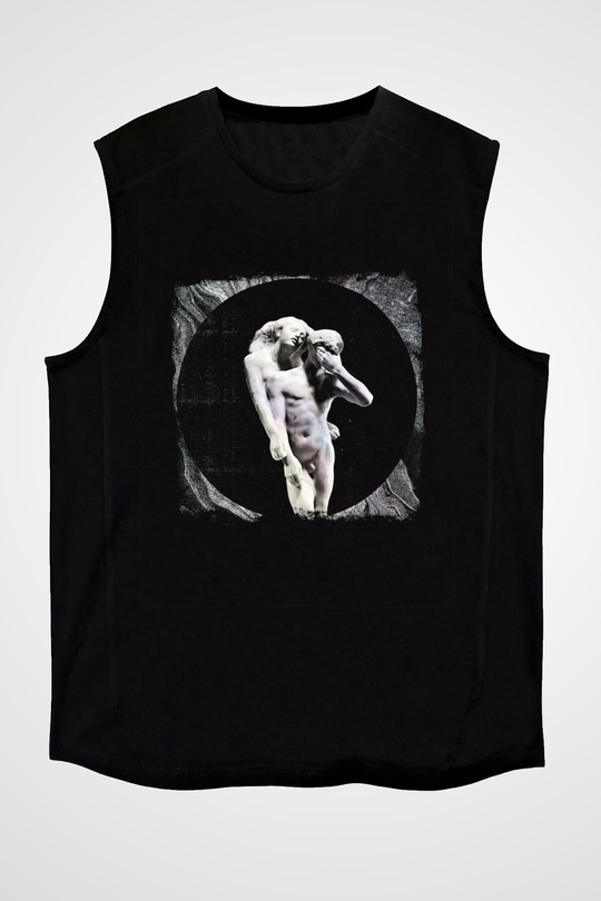 Arcade Fire Baskılı Unisex Siyah Kolsuz Tişört