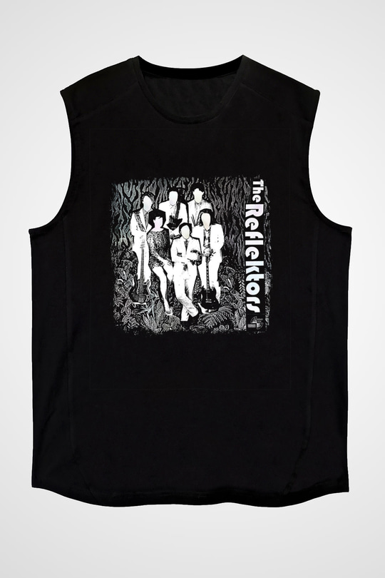 Arcade Fire Baskılı Unisex Siyah Kolsuz Tişört