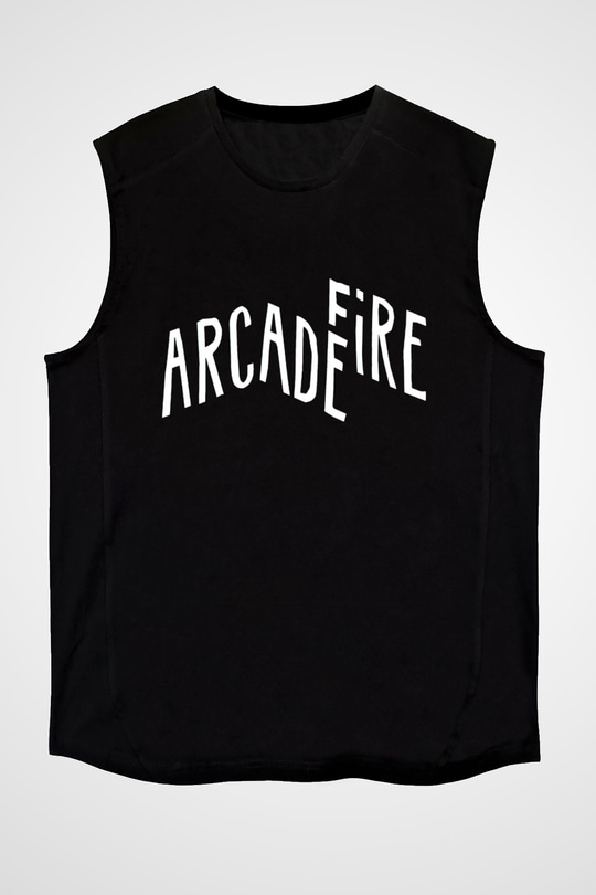 Arcade Fire Siyah Unisex Kolsuz Tişört