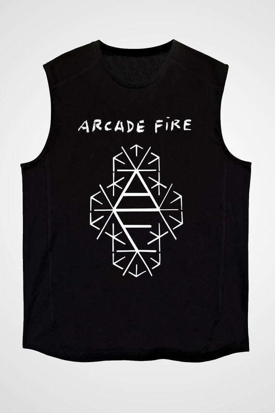 Arcade Fire Siyah Unisex Kolsuz Tişört