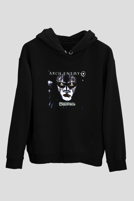 Arch Enemy Baskılı Unisex Siyah Hoodie