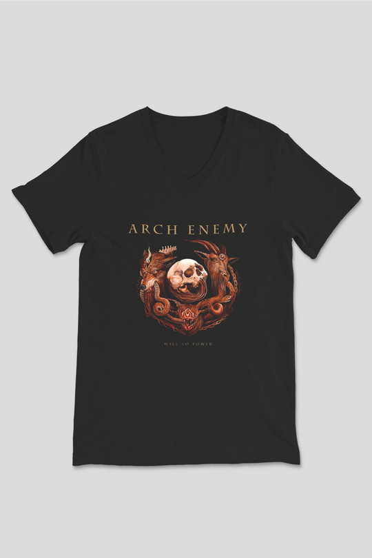 Arch Enemy Siyah Unisex V Yaka Tişört T-Shirt
