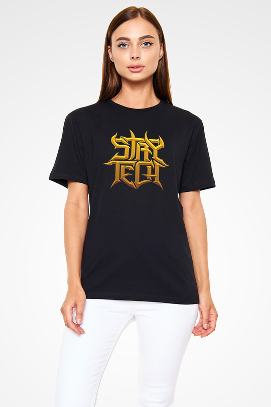 Archspire Baskılı Unisex Siyah Tişört - Tshirt
