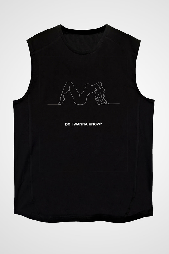 Arctic Monkeys Baskılı Unisex Siyah Kolsuz Tişört