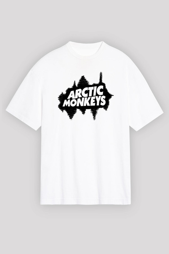 Arctic Monkeys Beyaz Oversize Tişört Oversize T-shirt - TişörtFabrikası