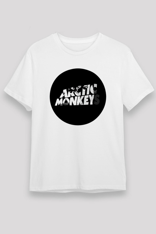 Arctic Monkeys Logo Beyaz Unisex Tişört T-Shirt - TişörtFabrikası