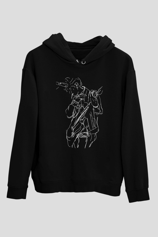 Arctic Monkeys Siyah Unisex Kapüşonlu Sweatshirt
