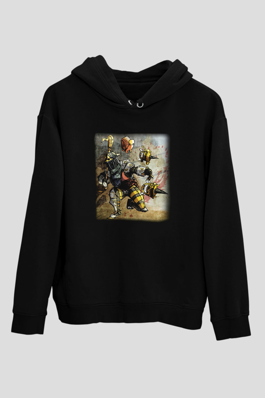 Arıcı Siyah Unisex Kapşonlu Sweatshirt