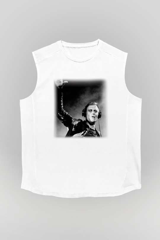 Armin Van Buuren Beyaz Unisex Kolsuz Tişört