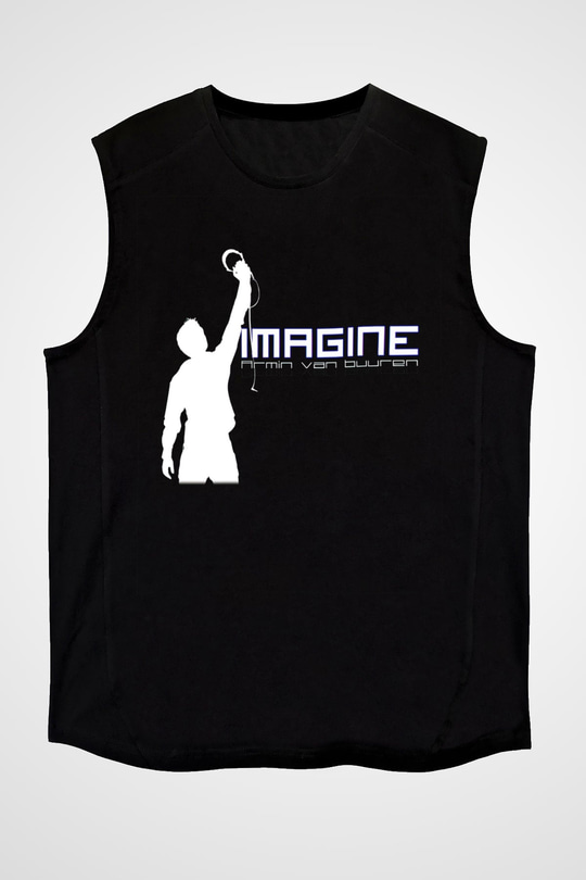 Armin Van Buuren Siyah Unisex Kolsuz Tişört