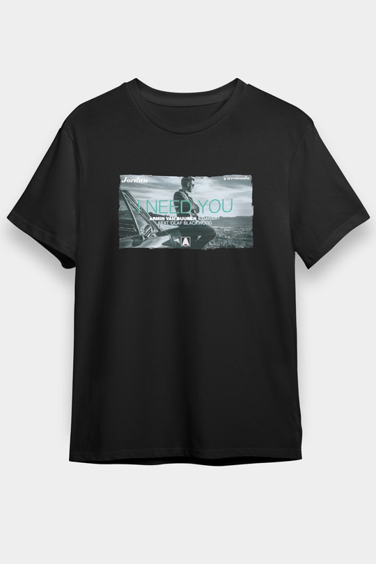 Armin Van Buuren Siyah Unisex Tişört T-Shirt - TişörtFabrikası