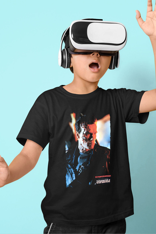 Arnold Schwarzenegger Siyah Unisex Çocuk Tişört