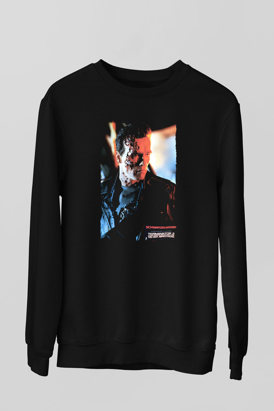 Arnold Schwarzenegger Siyah Unisex Sweatshirt