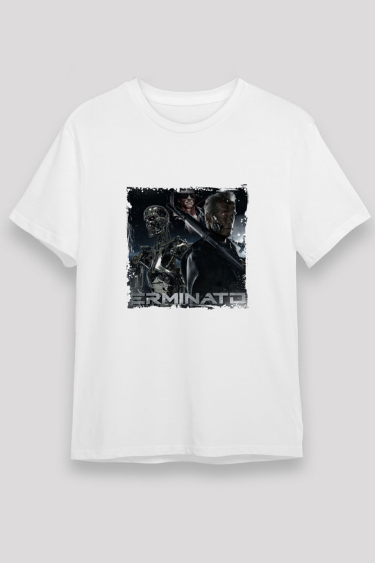 Arnold Schwarzenegger Unisex Baskılı Beyaz Tişört