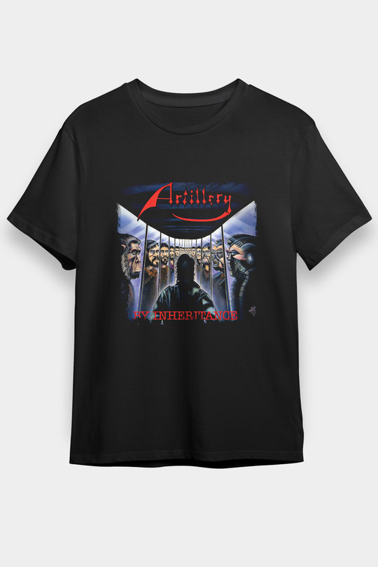 Artillery Baskılı Unisex Siyah Tişört
