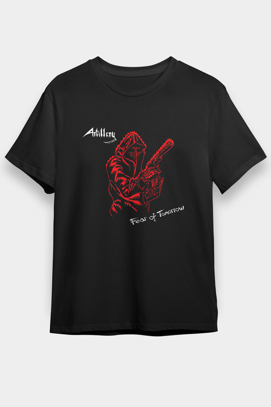 Artillery Baskılı Unisex Siyah Tişört