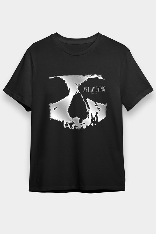 As I Lay Dying Baskılı Unisex Siyah Tişört