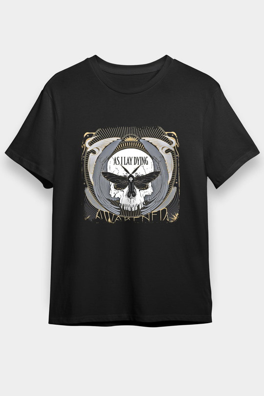 As I Lay Dying Baskılı Unisex Siyah Tişört