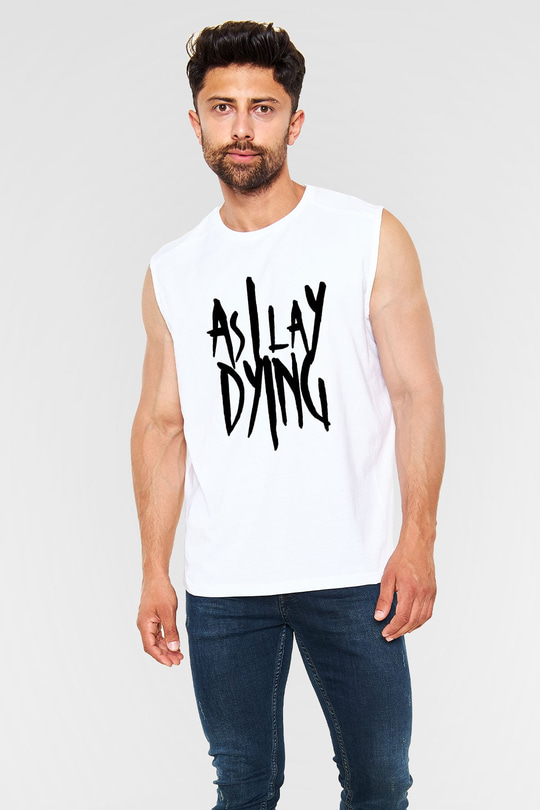 As I Lay Dying Beyaz Unisex Kolsuz Tişört