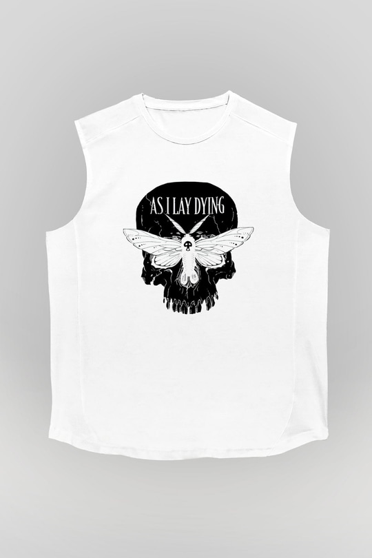 As I Lay Dying Beyaz Unisex Kolsuz Tişört