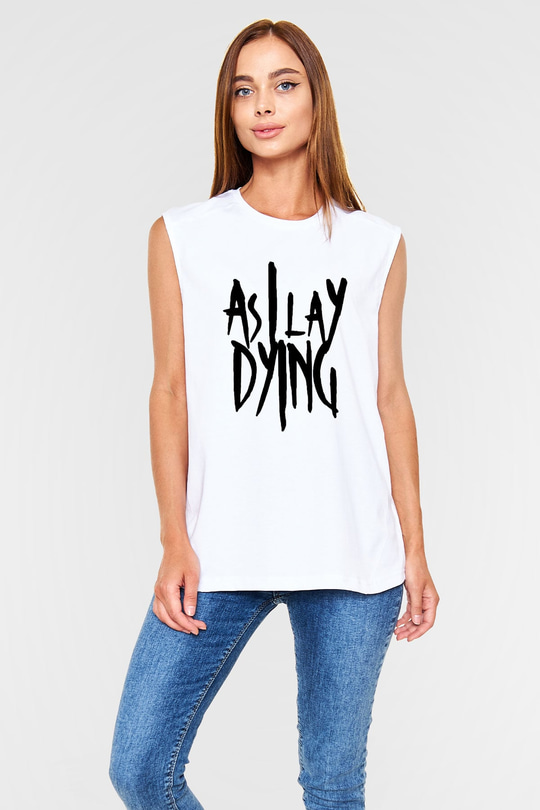As I Lay Dying Beyaz Unisex Kolsuz Tişört