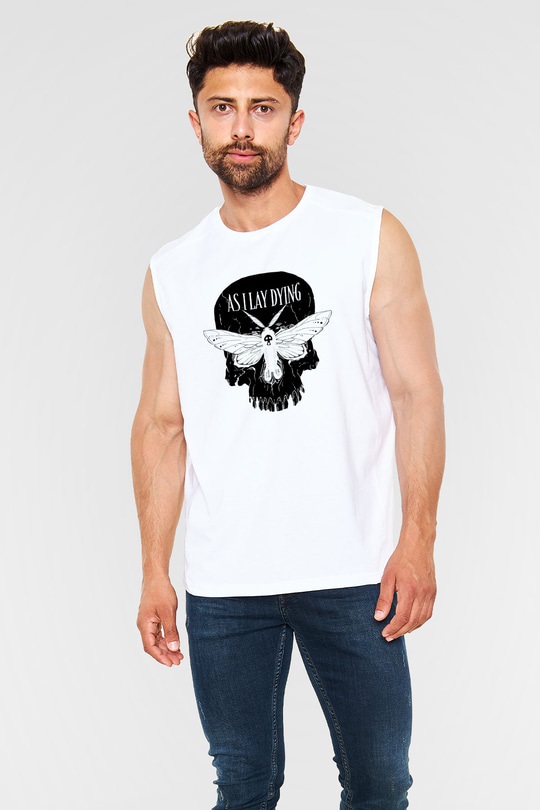 As I Lay Dying Beyaz Unisex Kolsuz Tişört