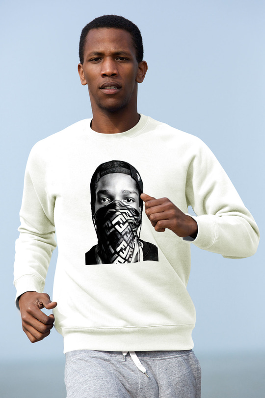 ASAP Rocky Beyaz Unisex Sweatshirt