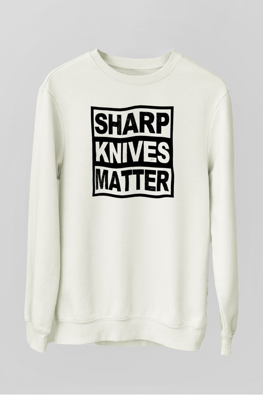 Aşçı Beyaz Unisex Sweatshirt