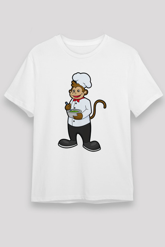 Aşçı Beyaz Unisex Tişört T-Shirt - TişörtFabrikası