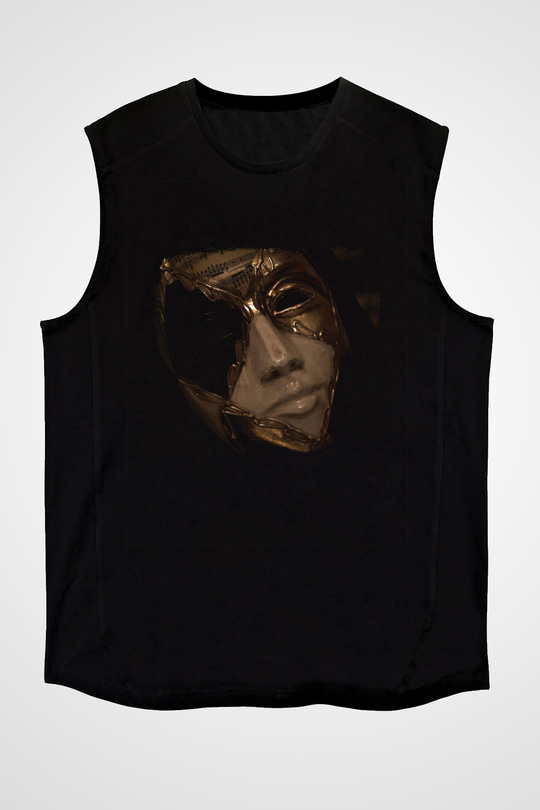 Asking Alexandria Baskılı Unisex Siyah Kolsuz Tişört