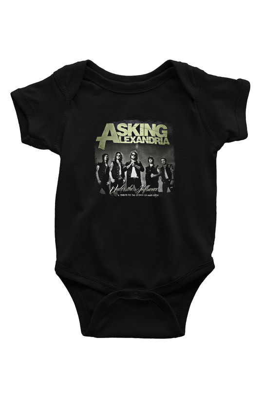 Asking Alexandria Baskılı Unisex Siyah Bebek Body - Zıbın