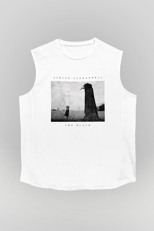 Asking Alexandria Beyaz Unisex Kolsuz Tişört