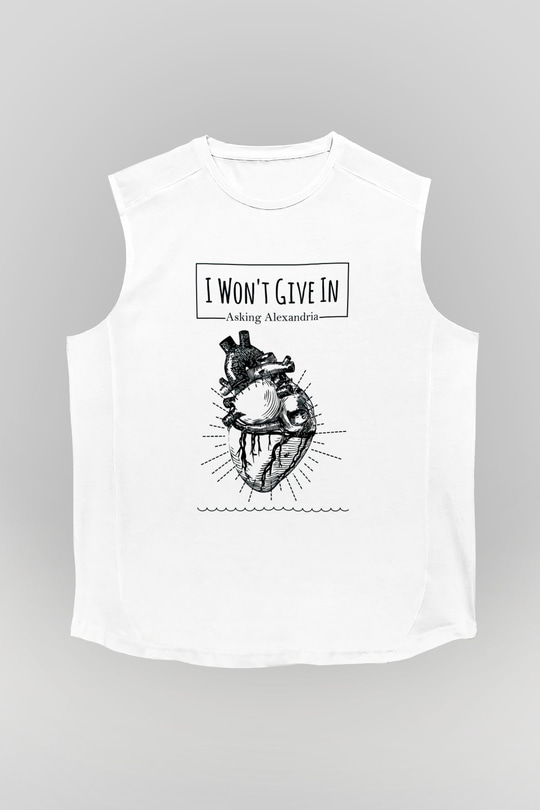 Asking Alexandria Beyaz Unisex Kolsuz Tişört