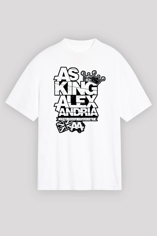 Asking Alexandria Beyaz Unisex Oversize Tişört T-Shirt