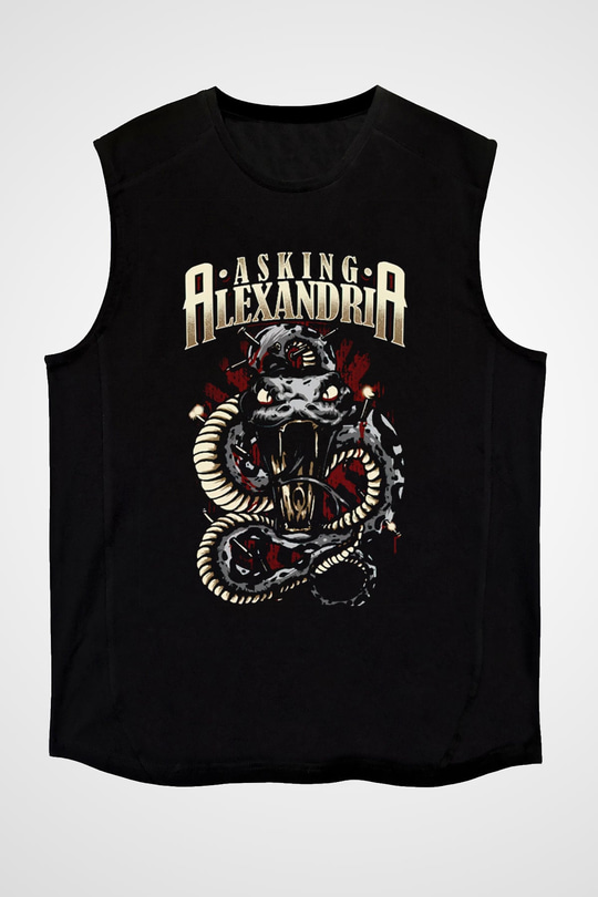 Asking Alexandria Siyah Unisex Kolsuz Tişört