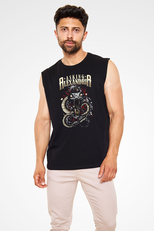 Asking Alexandria Siyah Unisex Kolsuz Tişört