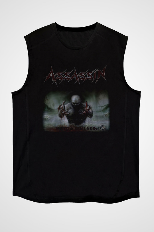 Assassin Siyah Unisex Kolsuz Tişört